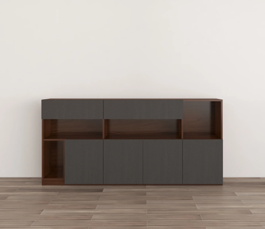 Grey Storage Media Console