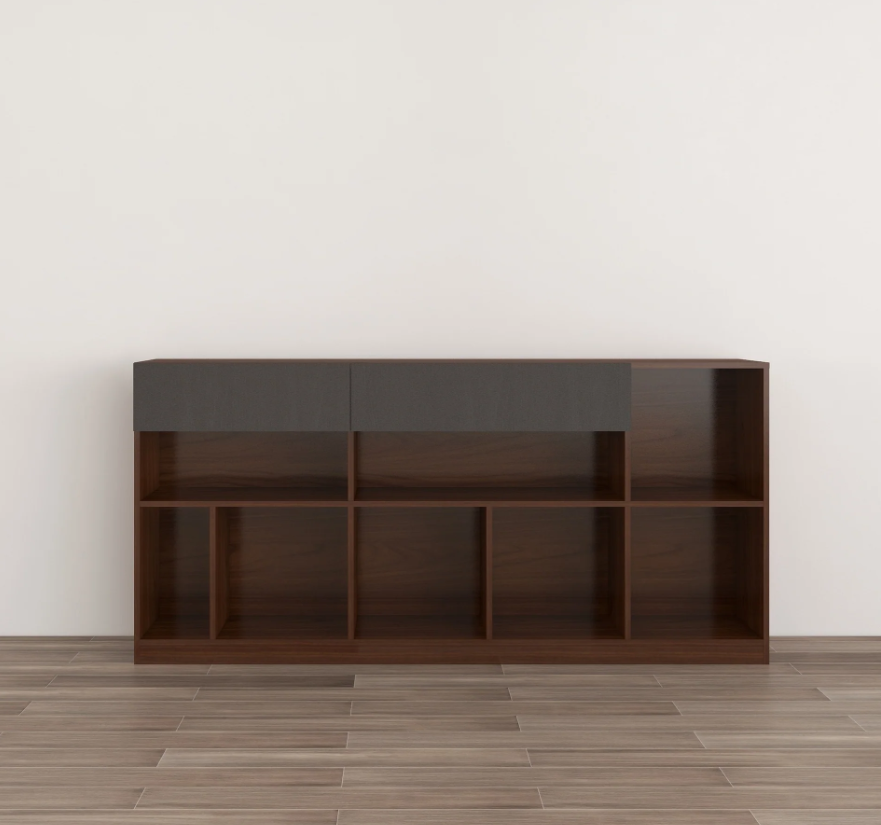 Grey Storage Media Console